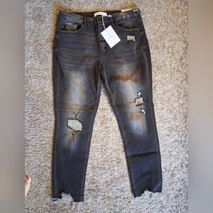 Kancan Distressed Black Jeans